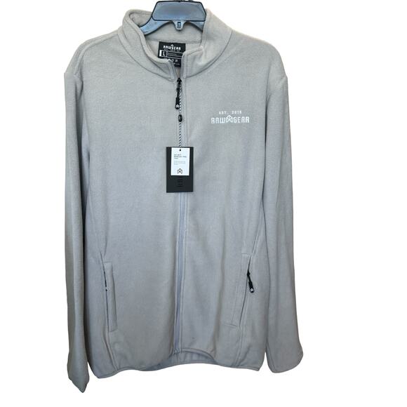 New ~ RAWGEAR ~ For The People Grey Fleece in bag ~ SZ L - Picture 2 of 9